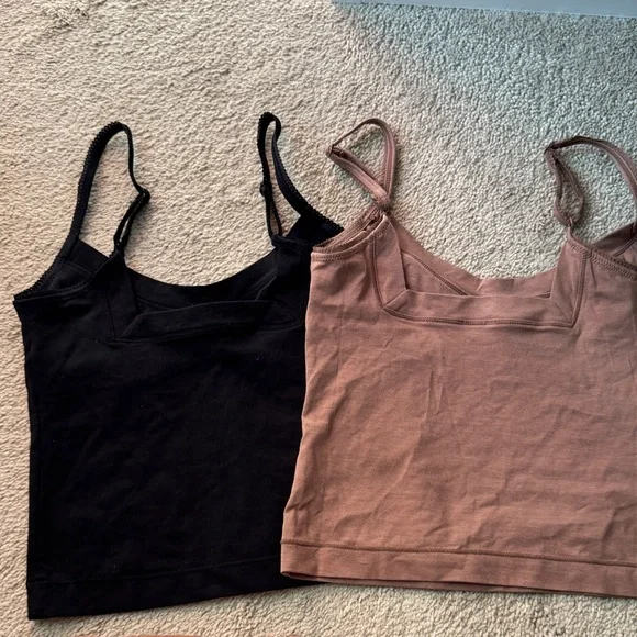 Women's Black and Brown Camisole Set - Picture 2 of 3
